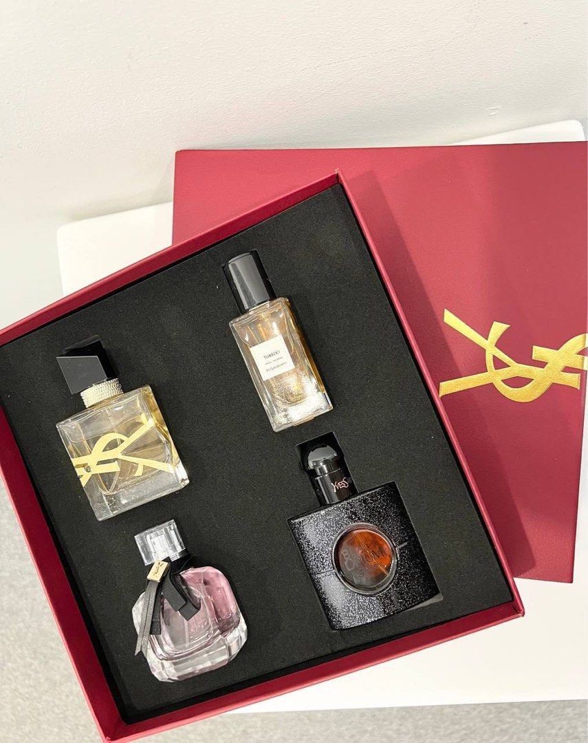 Estuche de regalo de perfume Yves Saint Laurent - Set de regalo para cumpleaños, San Valentín, aniversario - 4*30ml